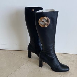 Gucci by Tom Ford Mid-Heel Black Boots 39/9
